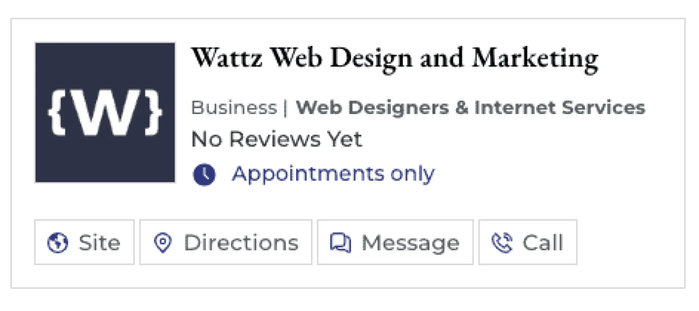 Business Listing Preview Card (Google Inspired)